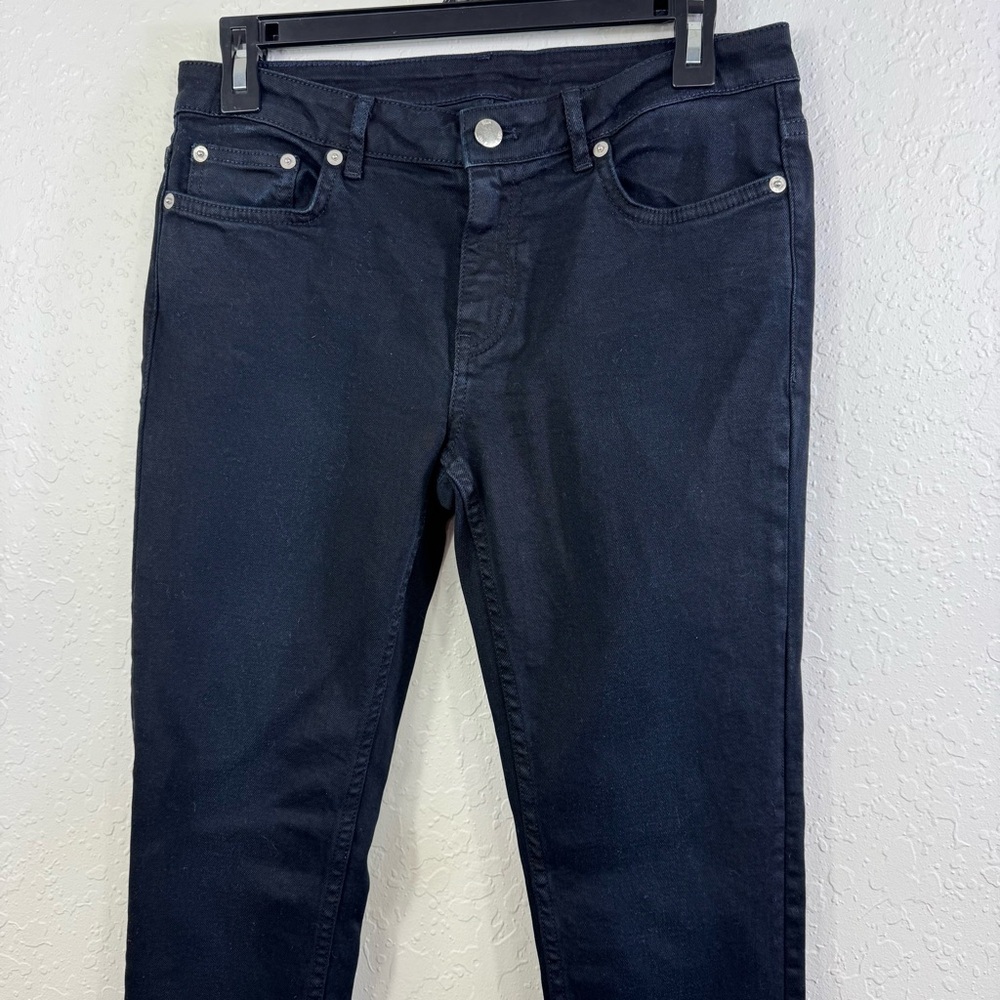 BLK DNM Jeans Black Skinny Fit Women‎ Size 29x30 Cotton Spandex - Picture 2 of 8